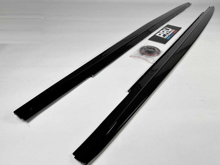 Леза на пороги Bmw 5 g30 g31 M Performance (Черный глянец)