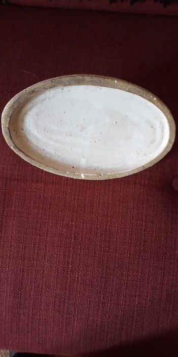Pequena Travessa de Louça rústica com pé