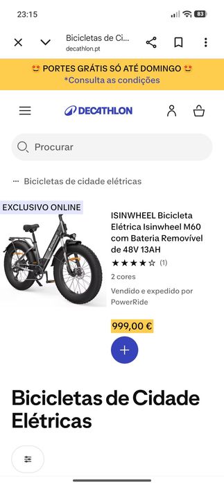 Vendo bateria para bicicleta elétrica