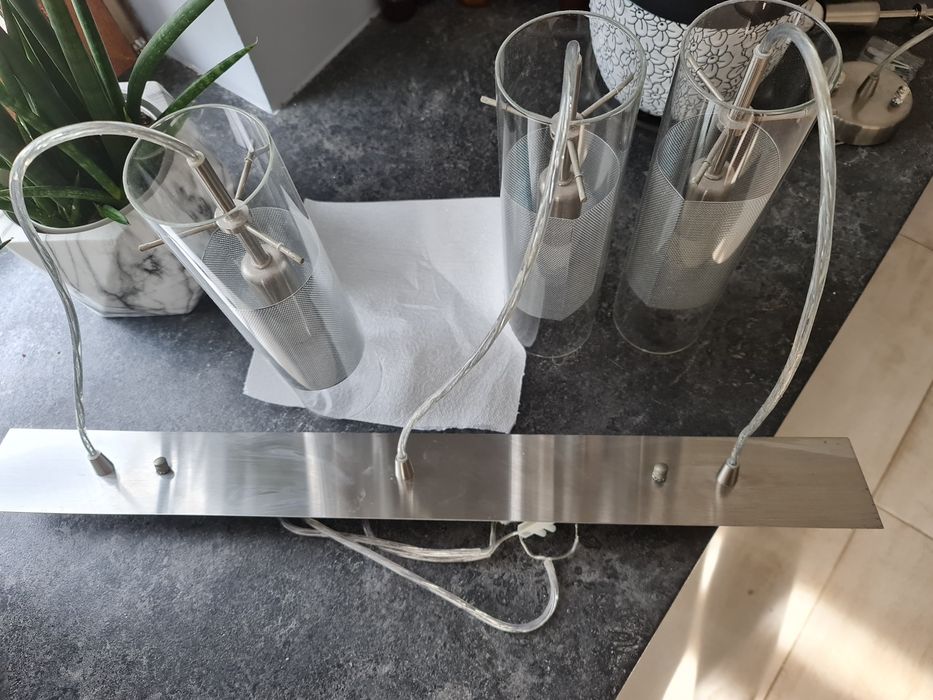 Lampa żyrandol ITALUX Md0161c-3, 3x8W barwa biała 3 szklane tuby