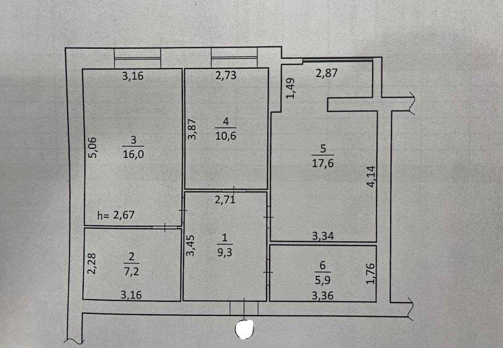 2-х комнатная квартира в новом жк