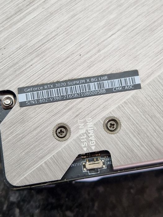 Msi suprim x rtx 3070 8gb lhr