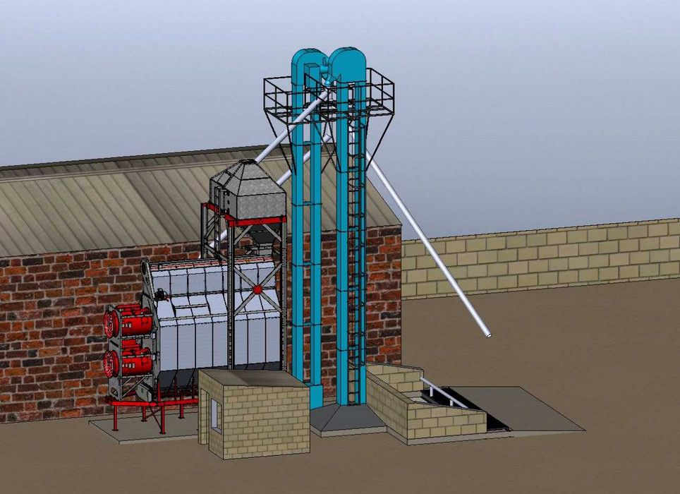 Зерносушарка Держкомпенсація 25% ЗСМ - 100 тонн Phoenix пропан-бутан