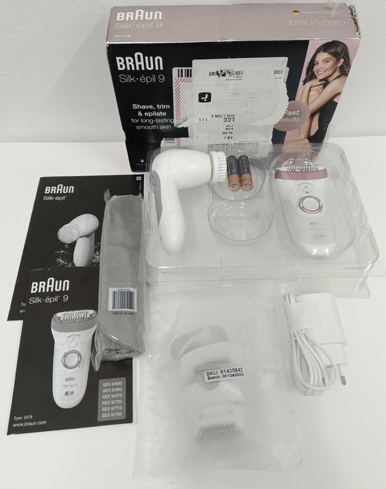 Braun Silk-épil 9 Depilator + FaceSpa + Głowica goląca