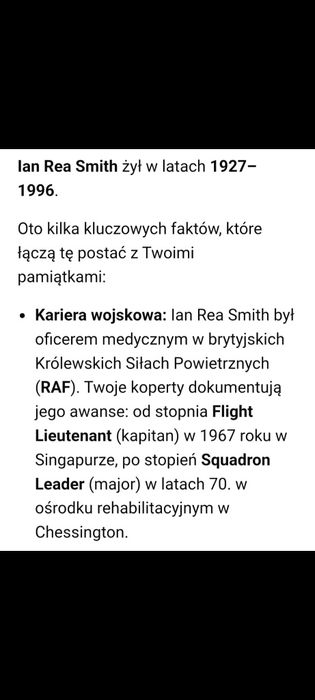 Koperty FDC , Ian Rea Smith RAF