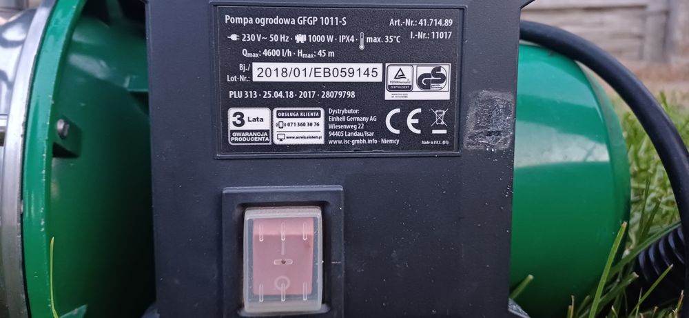 Pompa do czystej wody