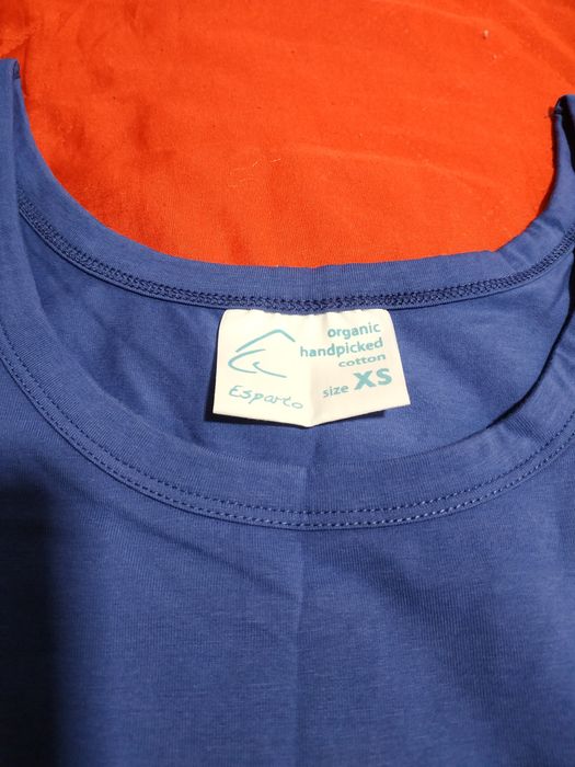 Top sportowy na ramiączkach niebieski bawełniany Esparto XS
