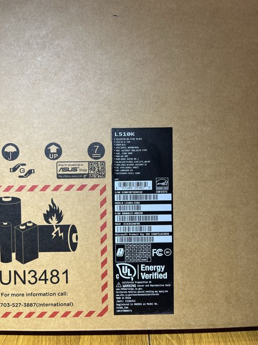 Ноутбук Asus VivoBook Go 15 L510KA Новий Intel Celeron N4500 4Gb/128Gb