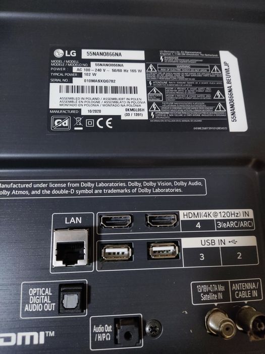 TV LG Nanocell 55 polegadas