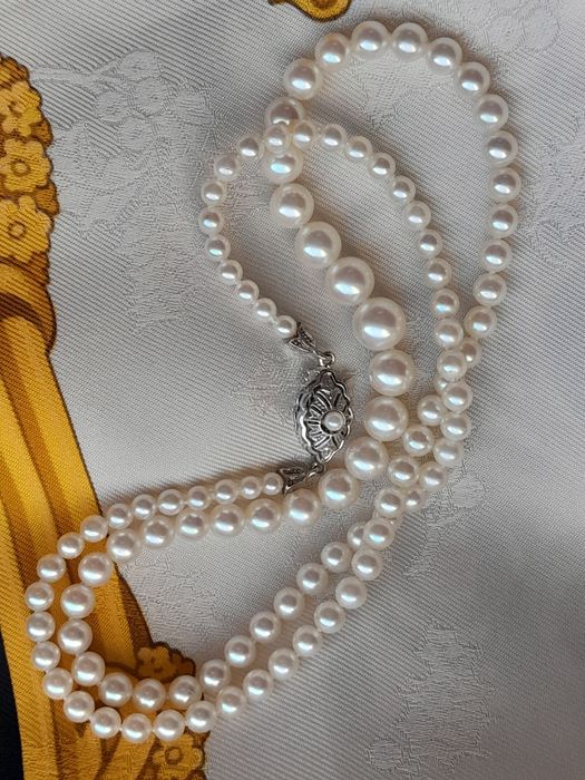 Piękny Naszyjnik Art deco Akoya Złoto 585 48cm WYCENA