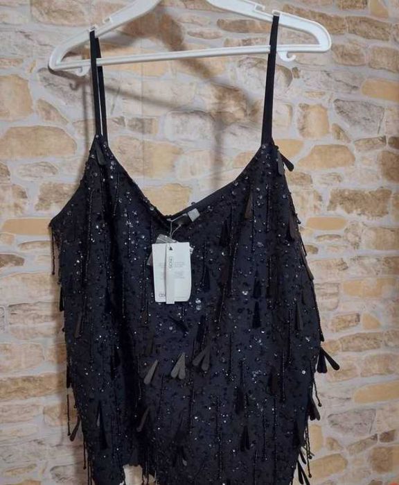 (46/3XL) ASOS/ Bogato zdobiona bluzka wieczorowa/ NOWA