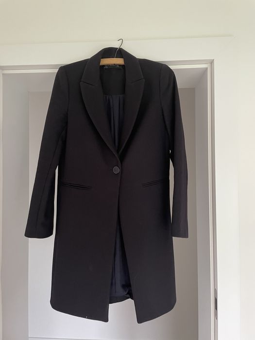 Granatowy plaszczyk z zary rozmiar 34