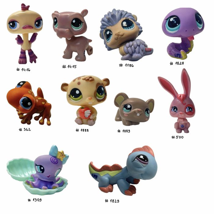 Zestaw Littlest Pet Shop LPS 10 sztuk (oryginalne Hasbro)
