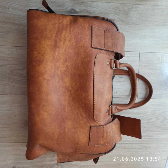 NOWA z metką! brązowa torba podróżna w stylu PRL