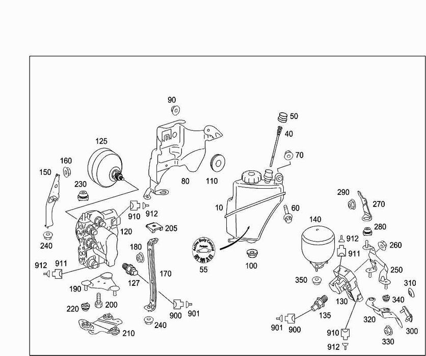 ABC, блок гидроподвески Mercedes W221 W216 ремонт/обмен - A2213200958