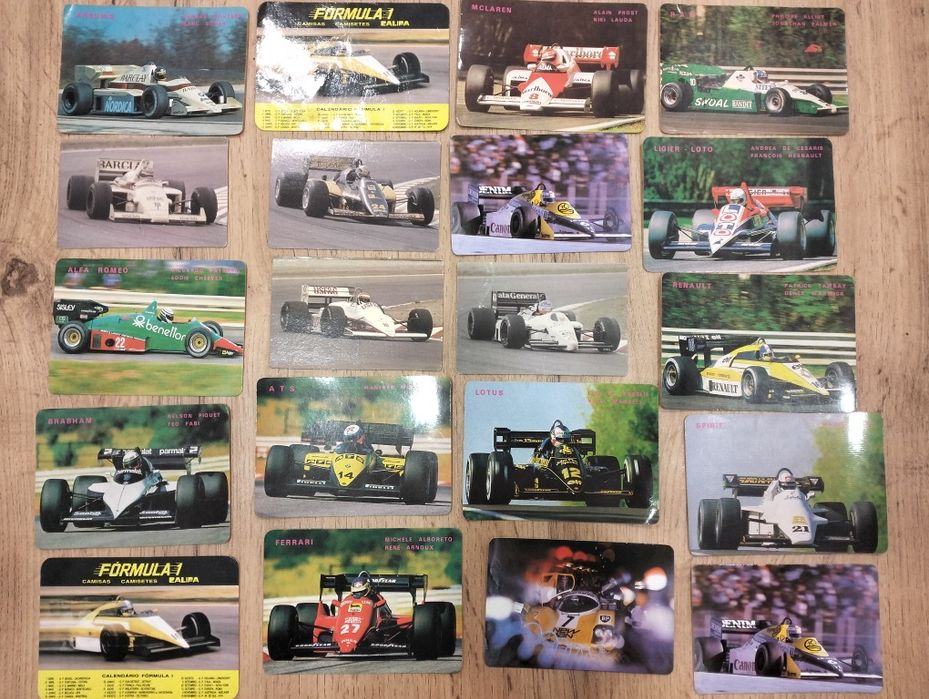 Antigos calendários F1