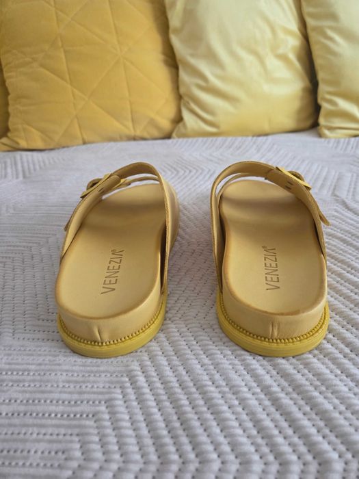 Klapki Venezia , skóra naturalna