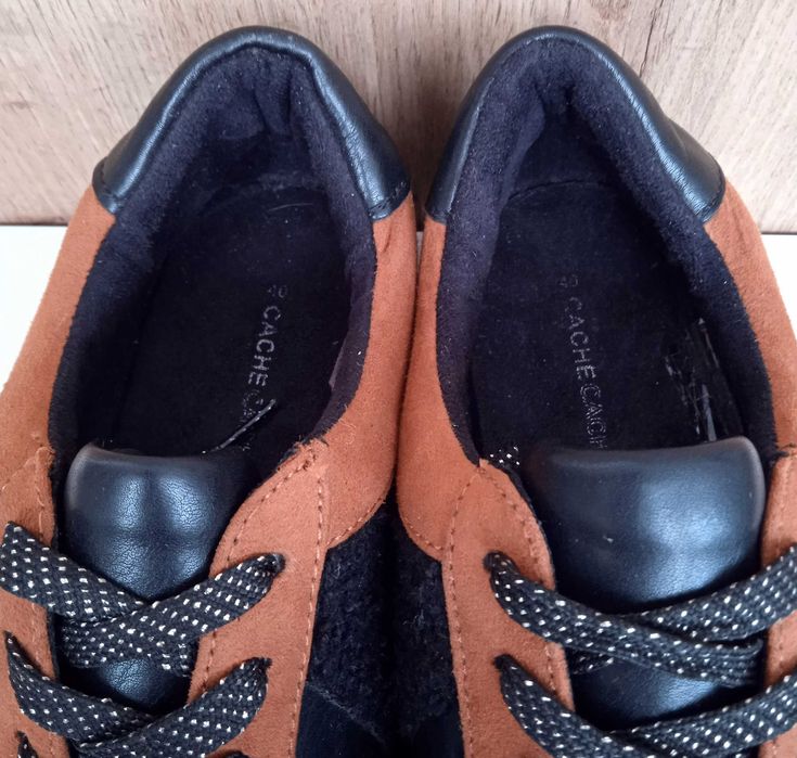 Французькі жіночі кросівки, демі кеди коричневі з принтом, р. 40