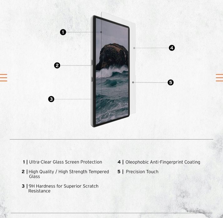 UAG Szkło Hartowane Ochronne do Microsoft Surface Pro 9 10 11, Nowe!