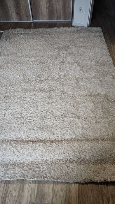 Dywan shaggy 200 x 280 cm beżowy