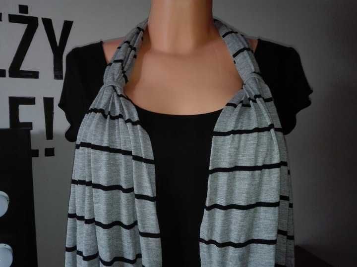 Dresowa bluzka damska bliźniak w paski Wiskoza r. 38 M/L