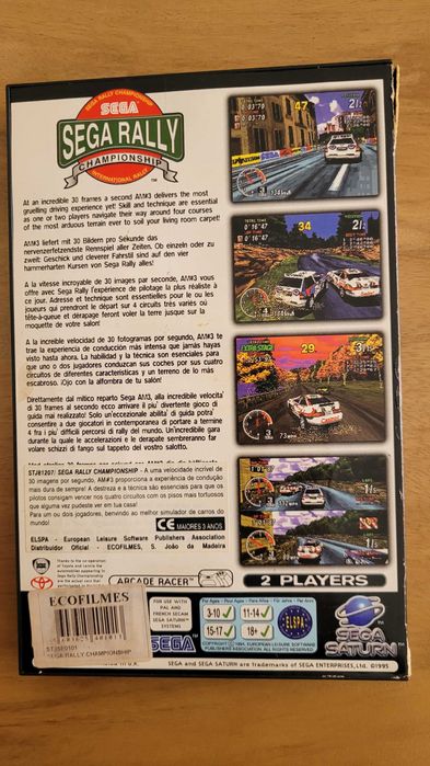 Jogo Sega Rally Championship - Sega Saturn
