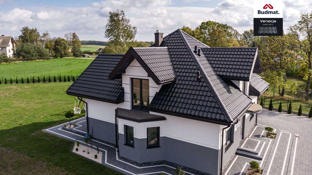 Blachodachówka modułowa BUDMAT Venecja 350 D-MAT Plus 7016 – promocja