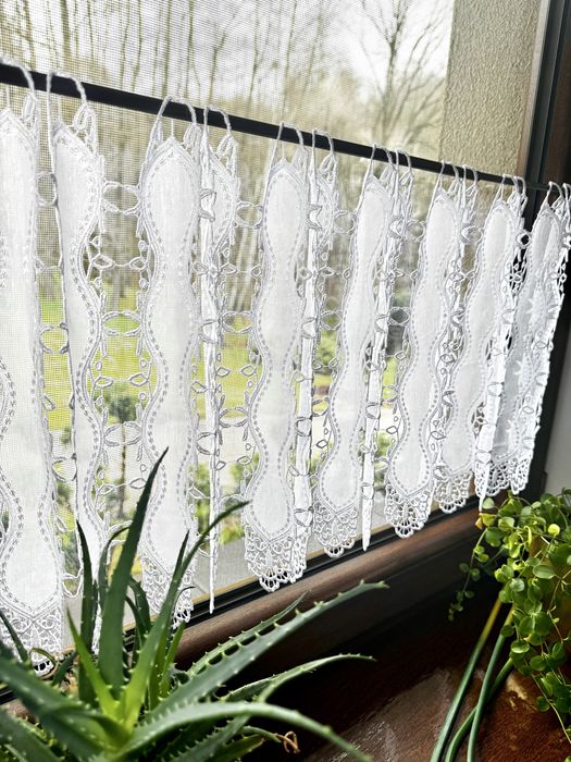 Zazdrostka Gipiura Biała Panel Firana Do pokoju Do Kuchni wys 60cm