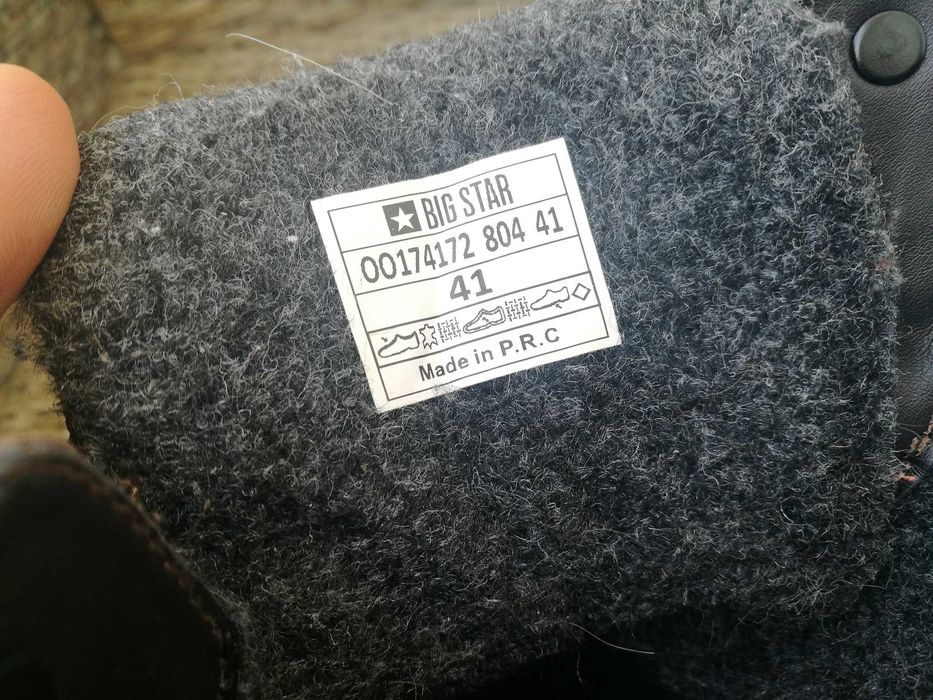 Buty męskie chłopięce trzewiki trapery Big Star Thinsulate 41 brązowe w góry