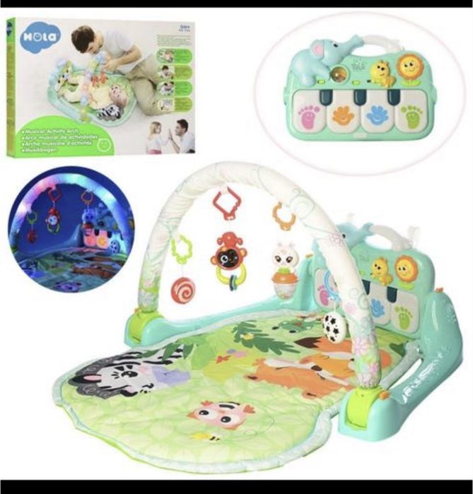 Розвиваючий килимок з музичною панеллю  hola toys поляна казок