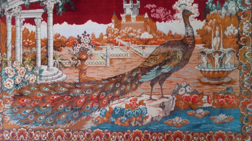 Tapete antigo com moldura