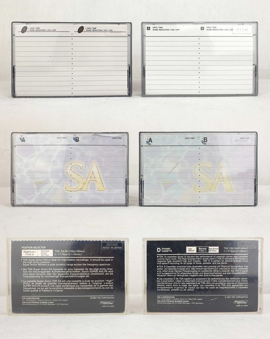 TDK 6 kaset magnetofonowych vintage audio stereo hi-fi retro