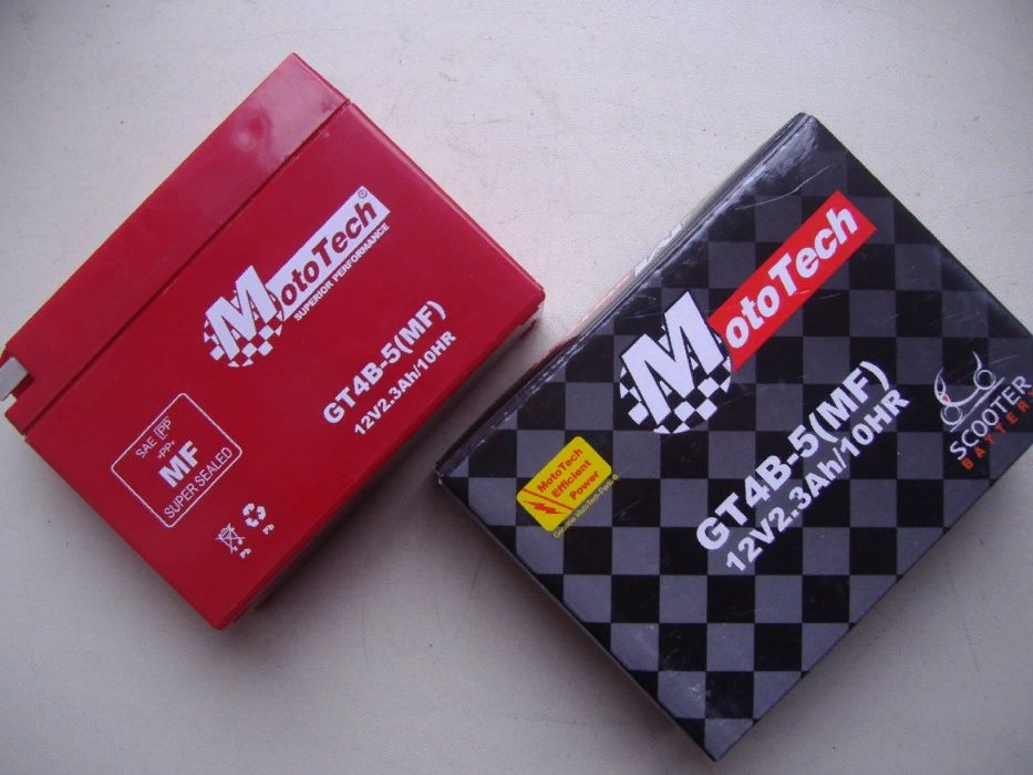 Аккумулятор на скутер/мопед 12v-2.3a/4a/5a/7a/9a MotoTech Тайвань 2025