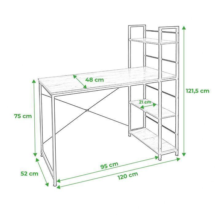 NOWE Biurko Gamingowe Metalowe Komputerowe Meble Szkolne Loft OKAZJA