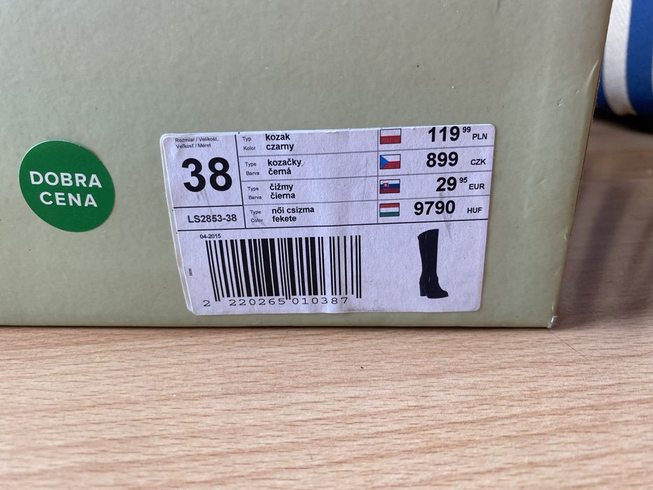 Nowe kozaki ccc rozmiar 38