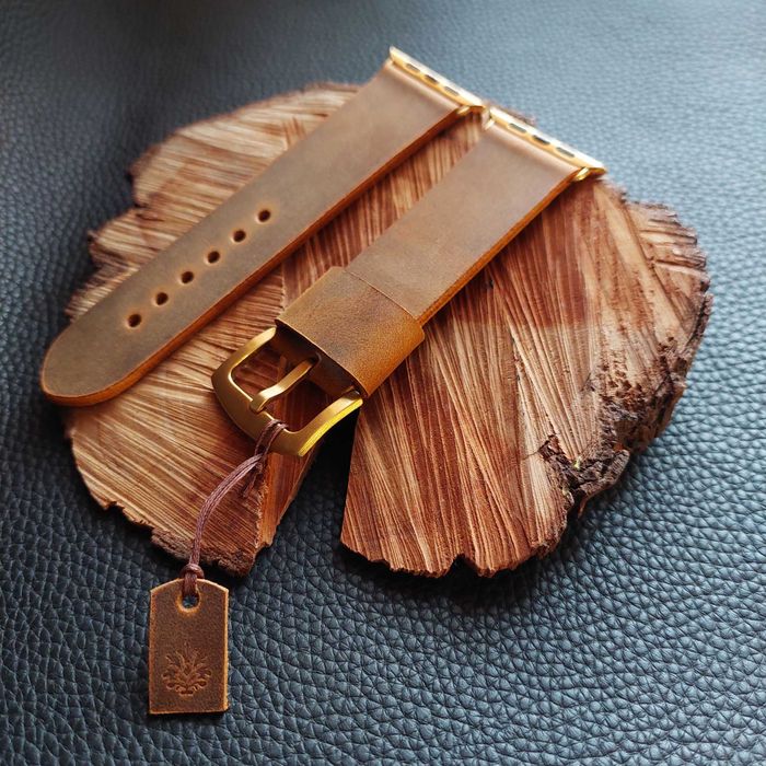 Кожаные ремешки для Аpple Watch 38мм,40мм,42мм,44мм,45мм Ремінці NIKAZ