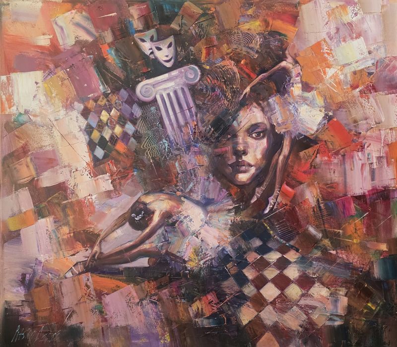 Obraz Olejny Za kurtyną marzeń - Gienadij Pitsko