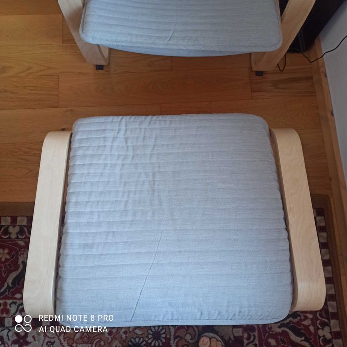 Fotel z podnóżkiem IKEA