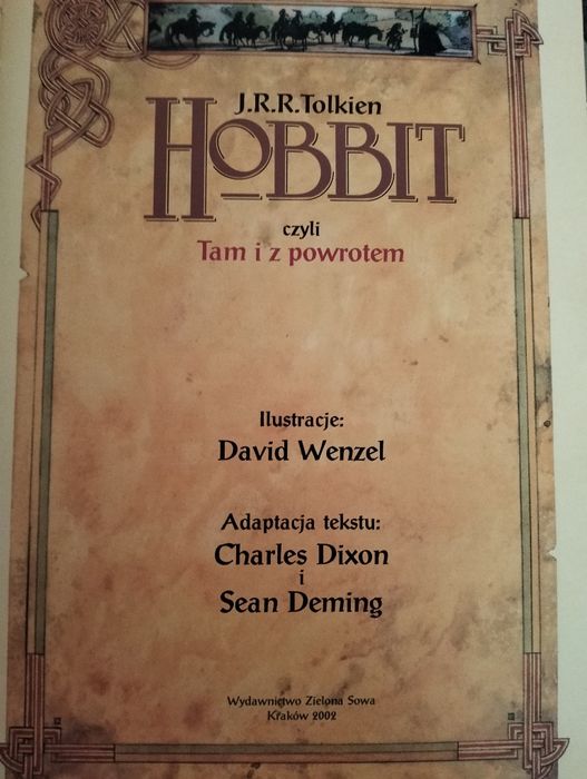 Komiks Hobbit czyli tam i z powrotem