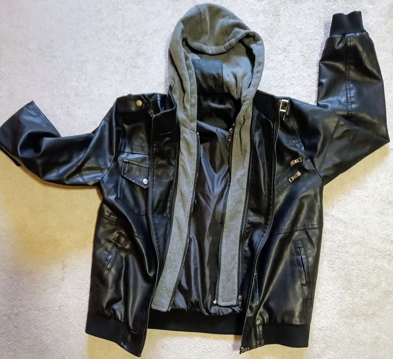 Casaco Jaqueta NOVO em Pele