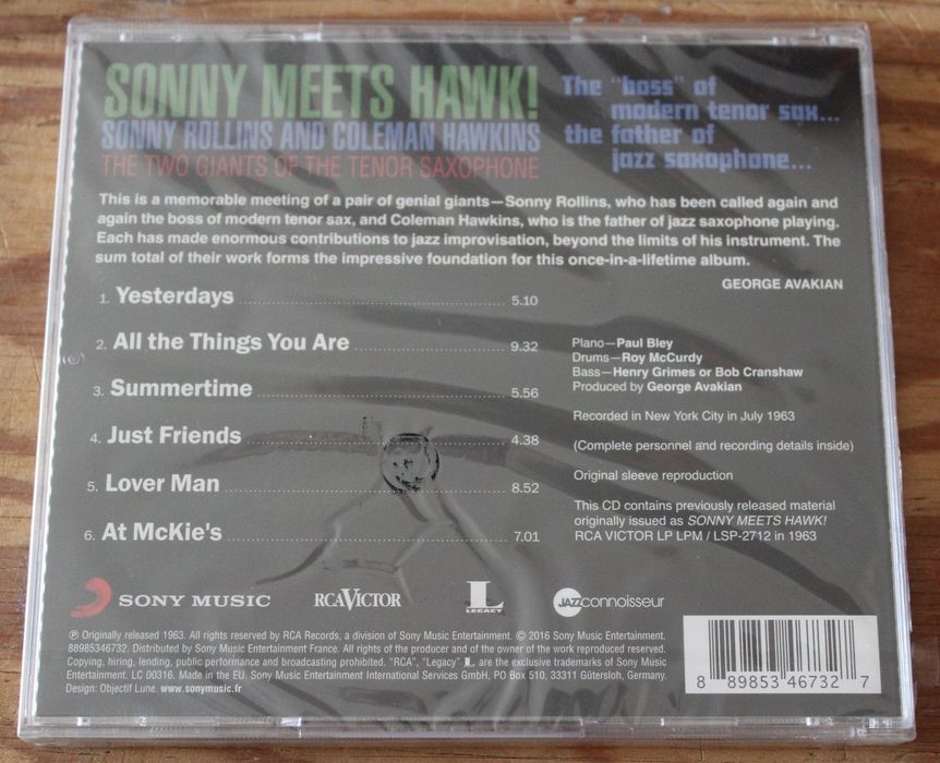 CD Sonny Rollins and Coleman Hawkins - Sonny Meets Hawk!