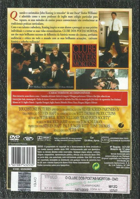 Clube dos Poetas Mortos (edição especial) (1989)