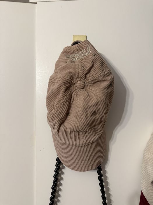 Levi's kaszkietówka wyprzedana męsk unisex beżowa sztruksowa klasyczna klamra 100% bawełna onesize/58cm