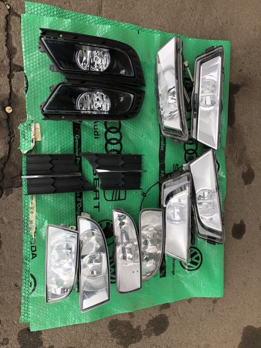 Противотуманка туманки skoda octavia a5 a7 rapid superb passat b7