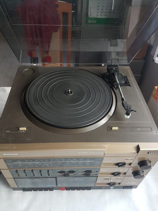 Wieża ITT PRL  3w1 gramofon radio magnetofon sprawny