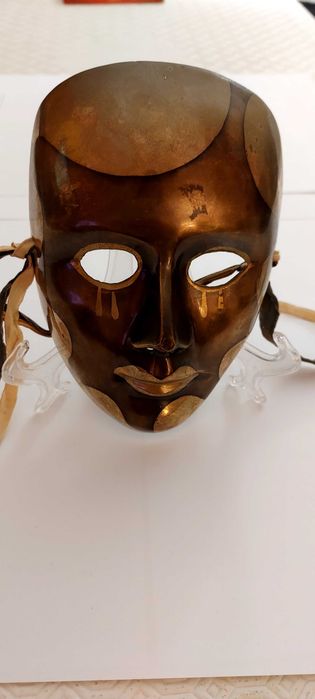 Máscaras de Decoração Preto e Dourado Mardi Gras