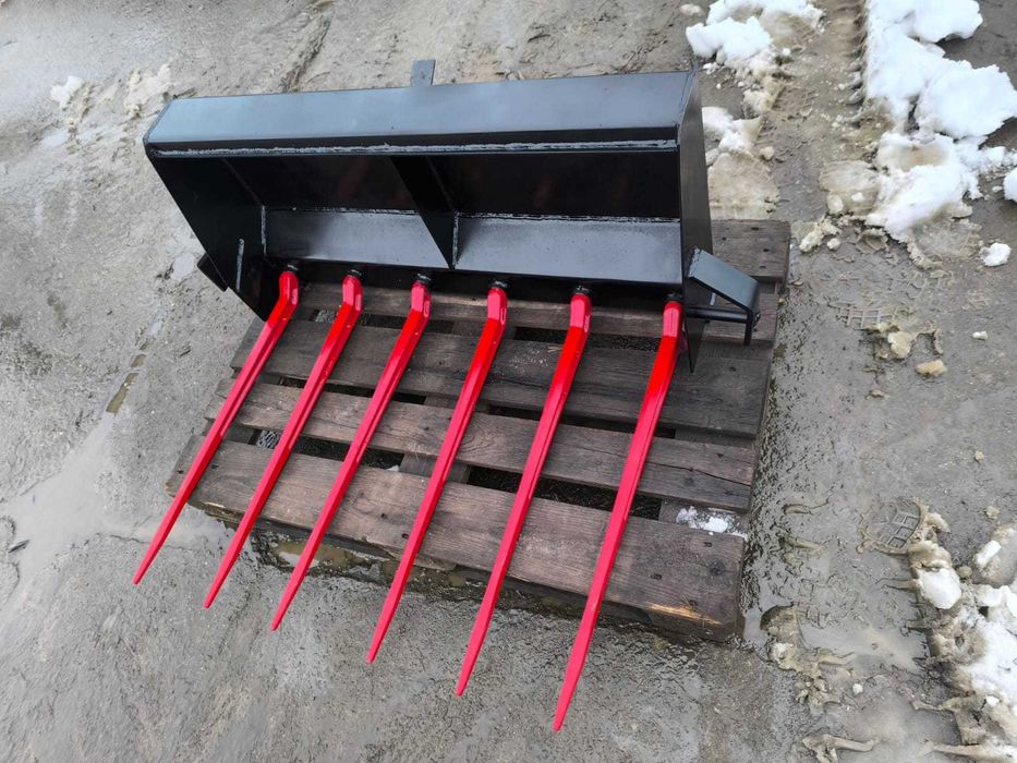 Widły do obornika 104 cm LINKA stary typ zęby kute / euro sms tłok