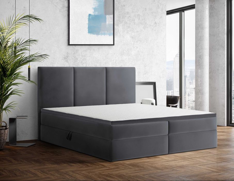 Łóżko kontynentalne RIMA 180x200  materac, nakładka ,skrzynia PROMOCJA