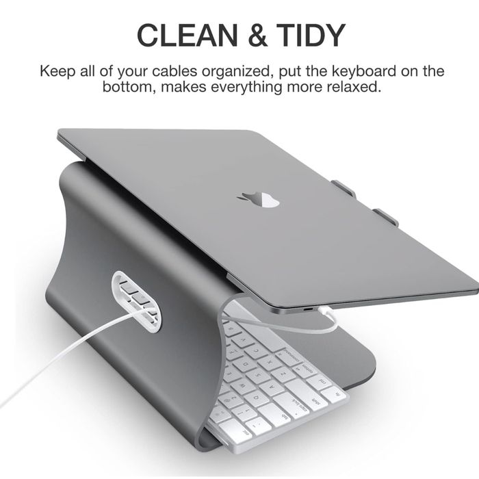 Suporte Macbook (alumínio escuro)