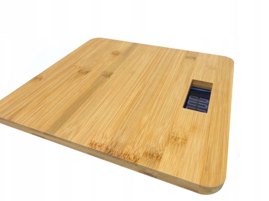 Waga Bambusowa Łazienkowa Terminetr Drewniana